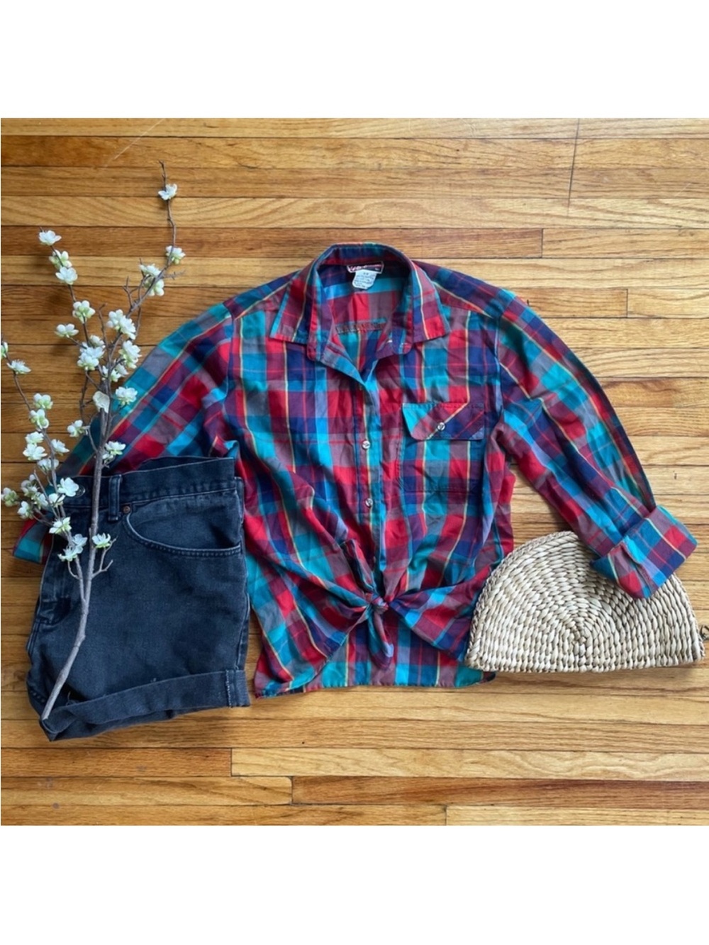 VTG Pat Fashions Inc Plaid Button-down Shirt